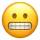 Yellow face emoji with clenched teeth and wide eyes expressing nervousness or awkwardness.